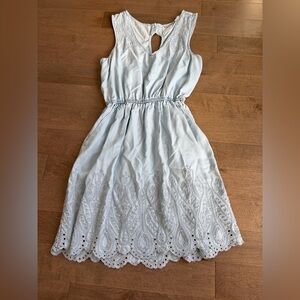 Holding Horses Sky Blue Sleeveless Dress